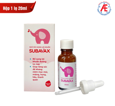 Nhỏ mũi họng lợi khuẩn Subavax 20ml